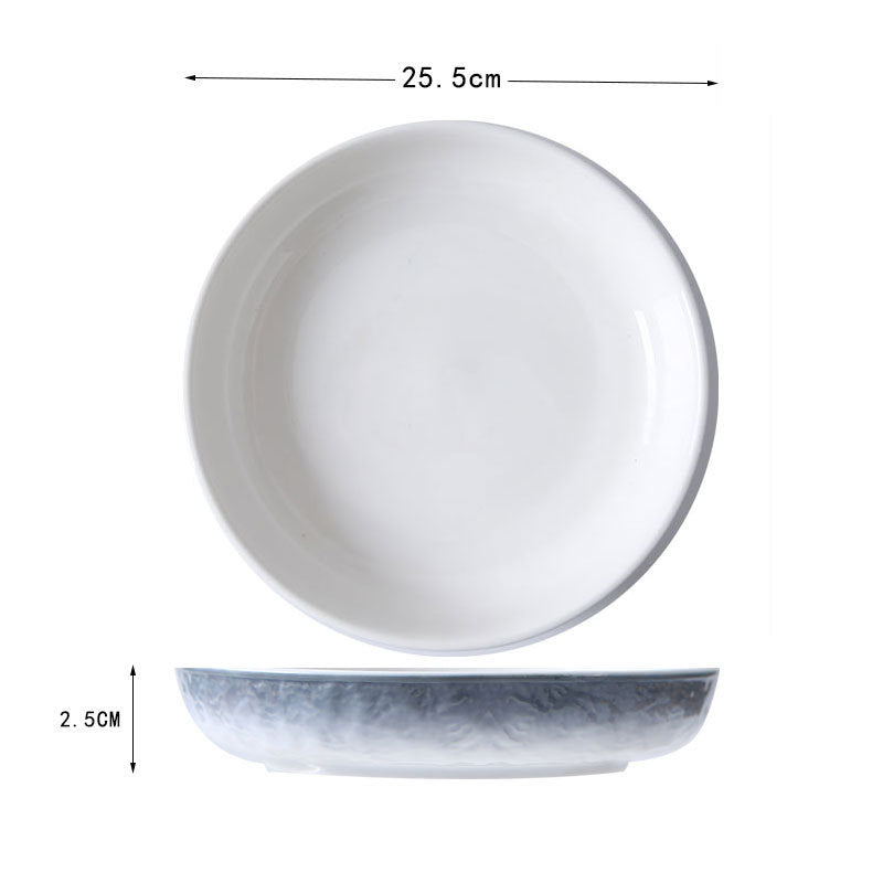 Tableware Bowl Household Combination Simple Personality Creative Single Soup Bowl Rice Bowl Dinner Plate Fish Plate Flavored Plate Soup Spoon
