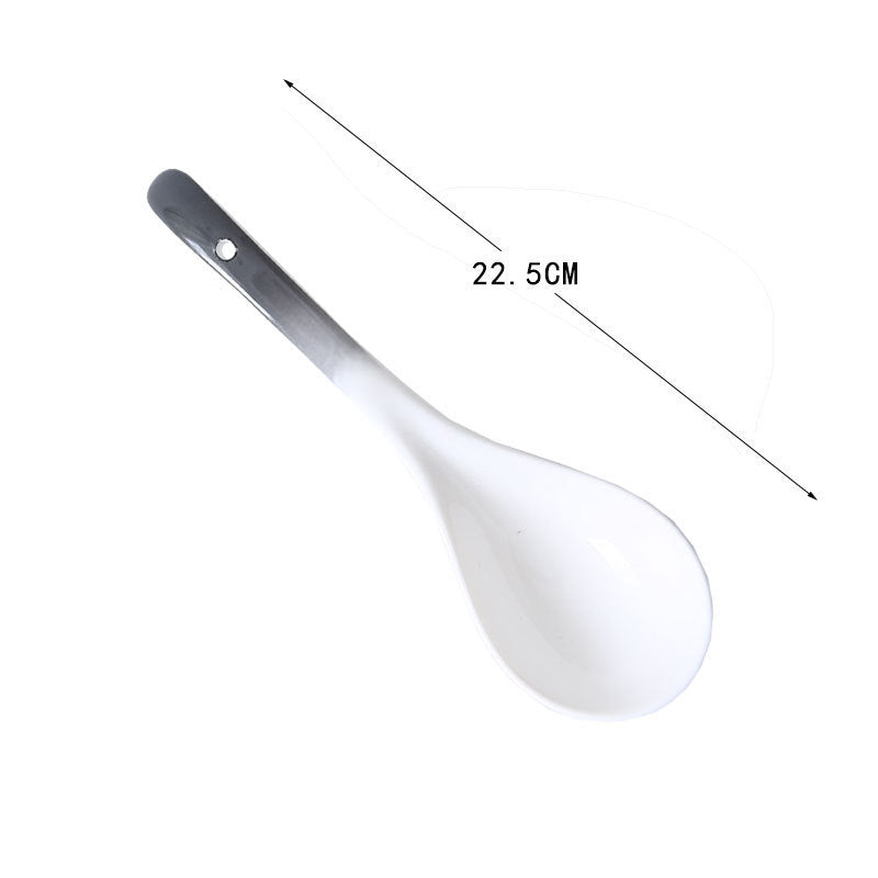 Tableware Bowl Household Combination Simple Personality Creative Single Soup Bowl Rice Bowl Dinner Plate Fish Plate Flavored Plate Soup Spoon